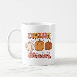 Taza De Café Temporada de calabaza rosa y Naranja