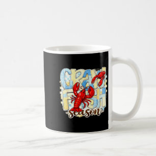 Taza De Café Temporada de cangrejos de agua dulce a cuadros div