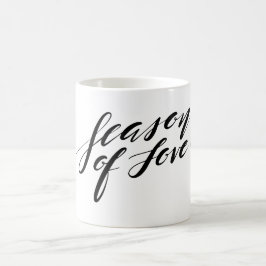 Taza De Café temporada de escritura a mano de amor Mug