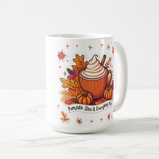 Taza De Café Temporada de especias de calabaza | Acogedor regal (Anverso derecho)