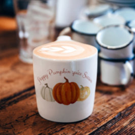Taza De Café Temporada de especias de calabaza linda calabaza p