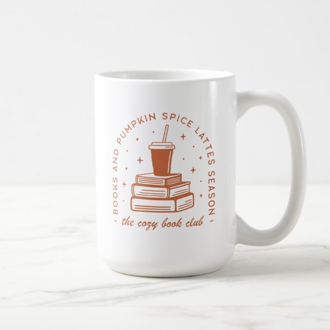 Taza De Café Temporada de libros y calabazas (Derecha)