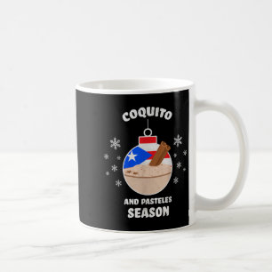 Taza De Café Temporada de Navidad en Puerto Rico Coquito y Past