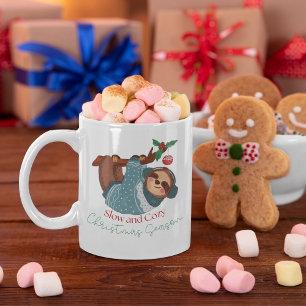Taza De Café Temporada de Navidades eslovacos, lentos y acogedo