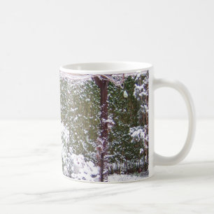Taza De Café Temporada de navidades, Nieve en el jardín