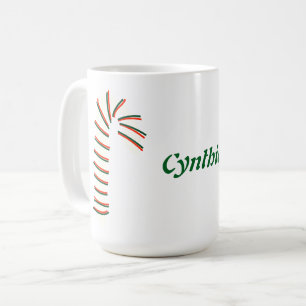 Taza De Café Temporada de vacaciones Artístico Candy Cane