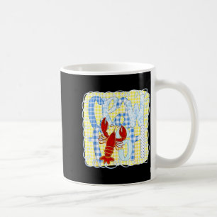Taza De Café Temporada divertida de cangrejos de río Preppy hom
