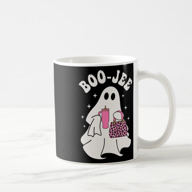Taza De Café Temporada espeluznante adorable fantasma Halloween (Derecha)