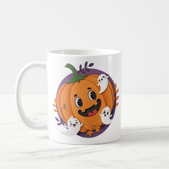 Taza De Café Temporada espeluznante de la Calabaza Fantasma (Izquierda)