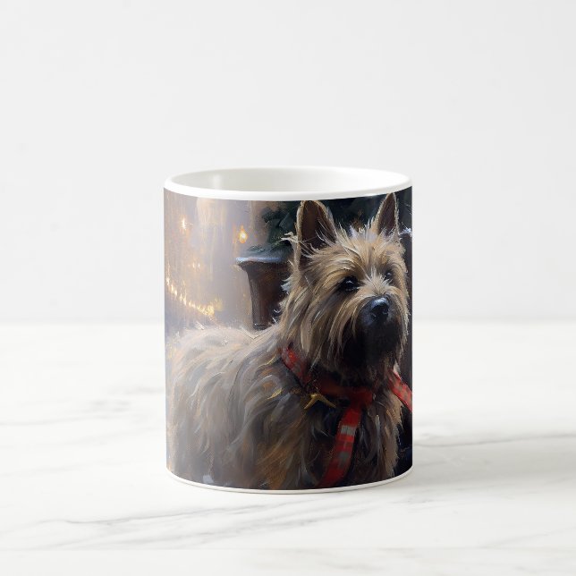 Taza De Café Temporada festiva de los Navidades Cairn Terrier (Centro)