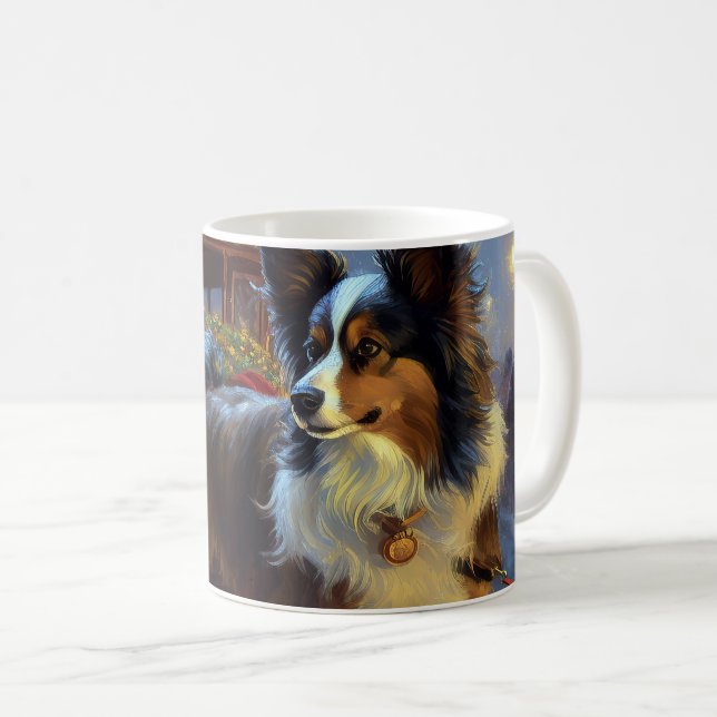 Taza De Café Temporada festiva de los Navidades Papillon (Anverso derecho)
