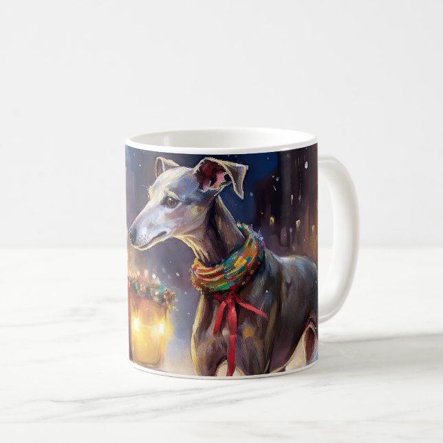 Taza De Café Temporada festiva de Navidades de Greyhound (Anverso derecho)