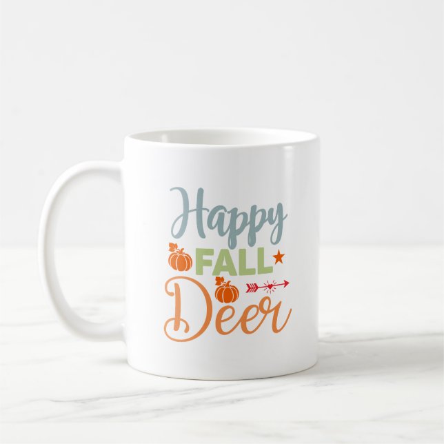 Taza De Café Temporada Otoño Feliz Otoño (Izquierda)