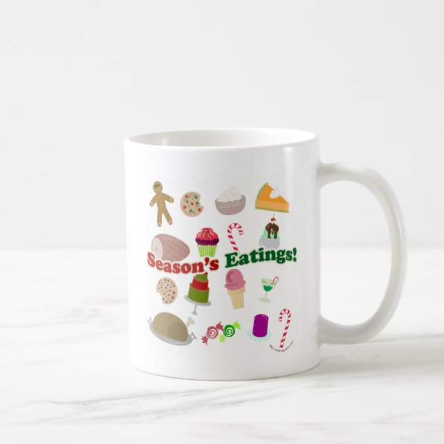 Taza De Café Temporadas Comidas Divertidas Festividades Festivi (Derecha)