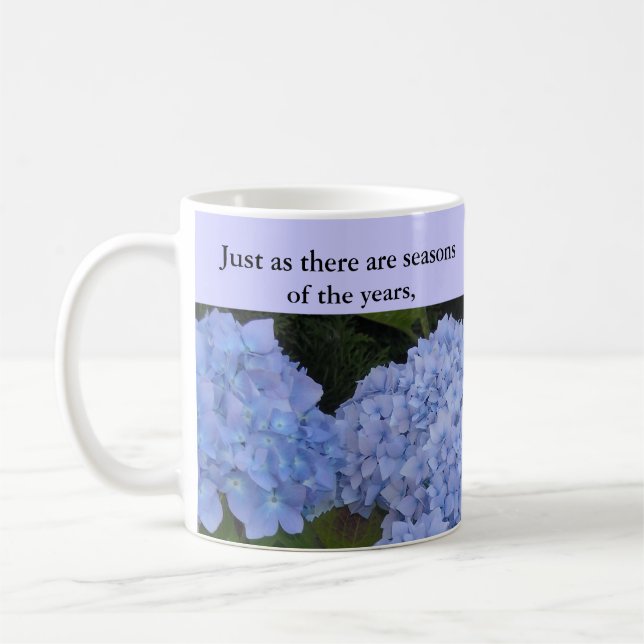 Taza De Café Temporadas de nuestras vidas Hydrangeas (Izquierda)
