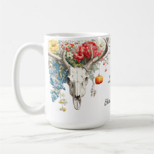 Taza De Café Temporadas Místicas   Diseño de Bruja de Samhain