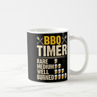 Taza De Café Temporizador de barbacoa raro medio bien quemado c