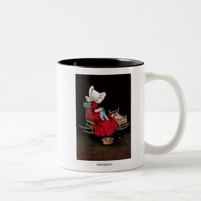 Taza de café temprana de 1900's miércoles (Derecha)