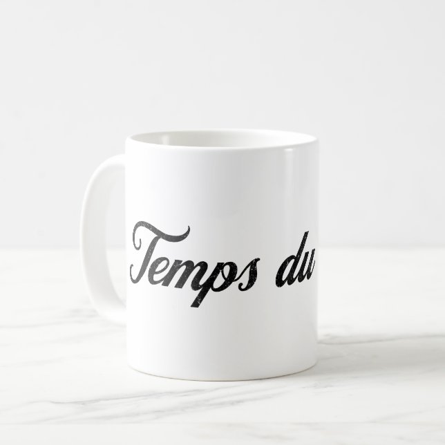 Taza De Café Temps du Cafe - Francés por tiempo para café (Anverso izquierdo)