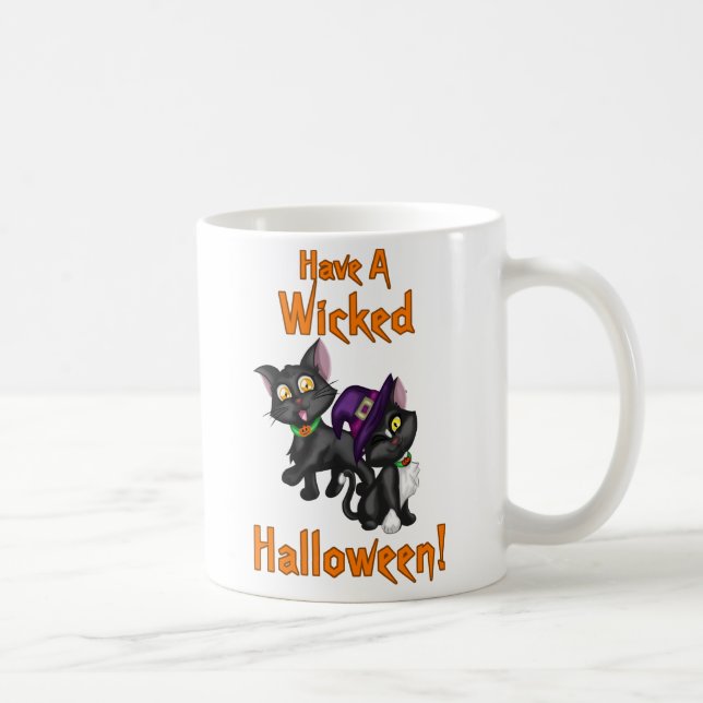 Taza De Café ¡Ten un Halloween Malvado! (Derecha)