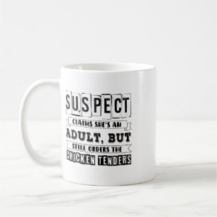 Taza De Café Tendres de Pollo Sospechosa Afirma Ser Una Mujer A