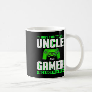 Taza De Café Tener dos títulos, tío y jugador, feliz día del pa