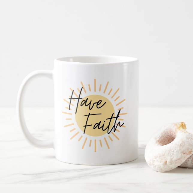 Taza De Café Tener fe (Con donut)
