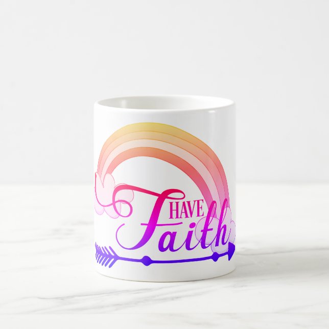 Taza De Café Tener Fe Arcoíris (Centro)