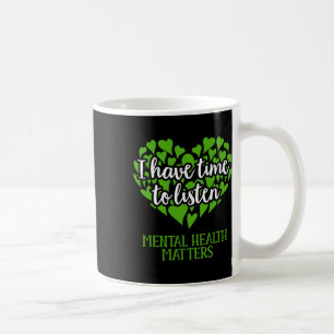 Taza De Café Tener Tiempo Para Escuchar Conciencia Sobre La Sal