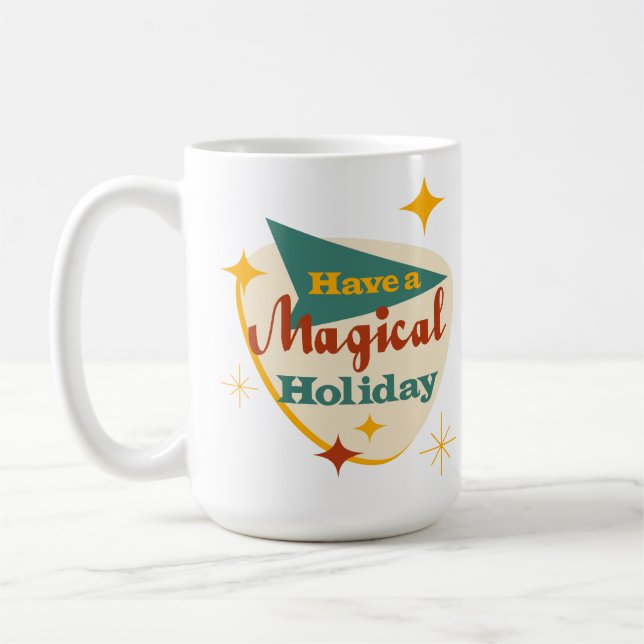 Taza De Café Tener un cartel de época de festividad mágica (Izquierda)