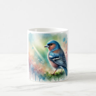Taza De Café Tenerife Blue Chaffinch 230824AREF139 - Watercolor