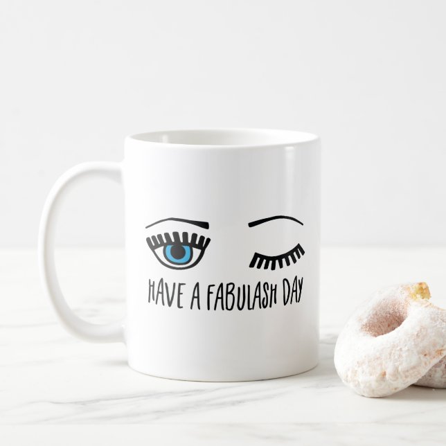 Taza De Café Tenga latigazos de un día de Fabulash (Con donut)