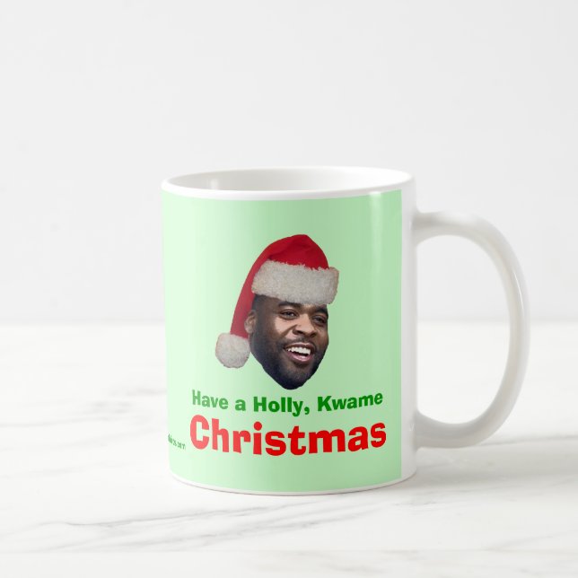 Taza De Café Tenga un acebo, Kwame, navidad (Derecha)