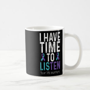Taza De Café Tengan Tiempo De Escuchar - Conciencia Sobre La Pr