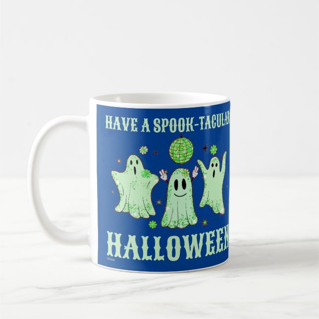 TAZA DE CAFÉ TENGAN UN FANTASMA DE HALLOWEB HABLOSO-TACULAR (Izquierda)