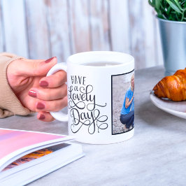 Taza De Café Tengan un precioso Personalizado fotográfico