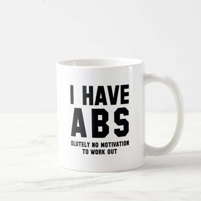 Taza De Café Tengo Abs (Derecha)