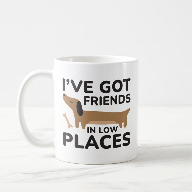 Taza De Café Tengo amigos en lugares bajos (Izquierda)