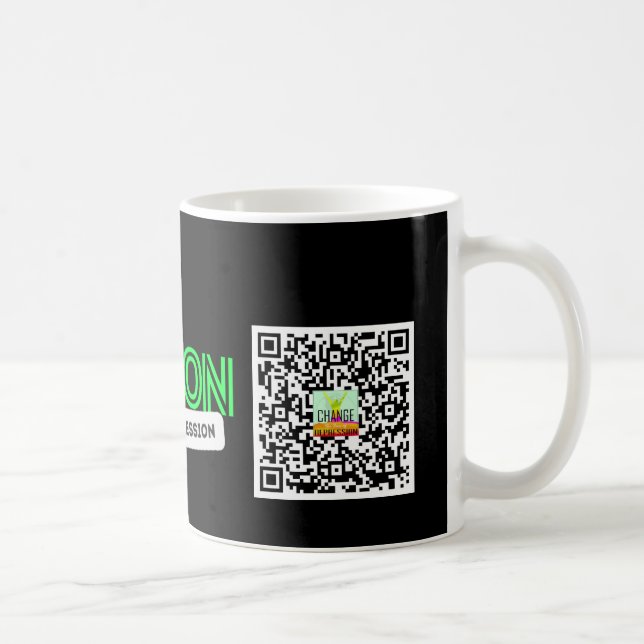 Taza De Café Tengo Depresión CTFOD QR Voluntario Mug (Derecha)