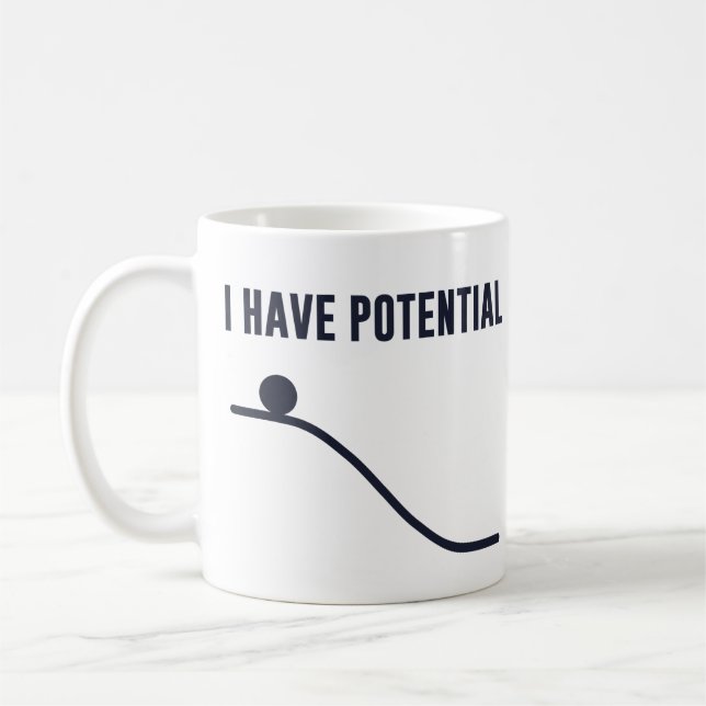Taza De Café Tengo energía potencial (Izquierda)