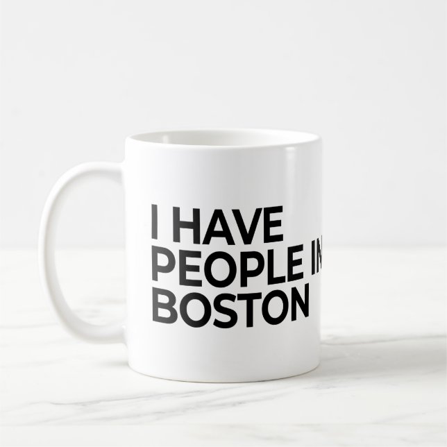 Taza De Café Tengo Gente En Boston (Izquierda)
