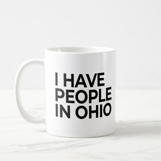 Taza De Café Tengo Gente En Ohio (Izquierda)