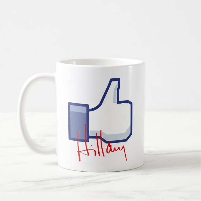 TAZA DE CAFÉ TENGO GUSTO DE HILLARY - .PNG (Izquierda)
