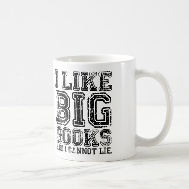 Taza De Café Tengo gusto de los libros grandes y no puedo (Derecha)