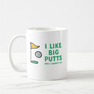 Taza De Café Tengo gusto de putts grandes y no puedo mentir