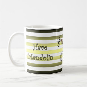 Taza De Café Tengo Mandolin ~ Viajaré ~ Rayas musicales ~