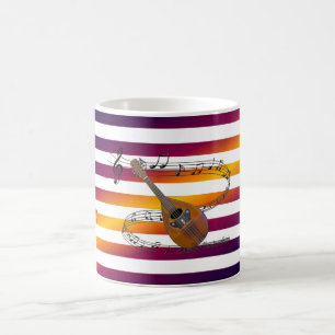 Taza De Café Tengo Mandolin ~ Viajaré ~ Rayas musicales ~