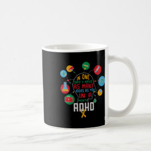 Taza De Café Tengo Muchas Ideas Adhd Awareness Colors Ad