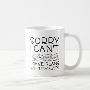 Taza De Café Tengo Planes Con Mis Gatos