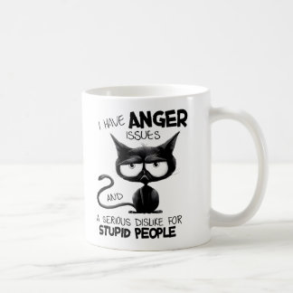 Taza De Café Tengo Problemas de Ira Regalo Divertido para Amant